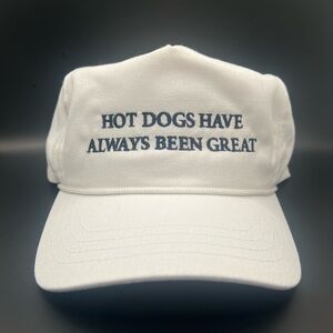 Hotdogs Have Always Been Great White Rope Hat Golf Califame One Size Fits Most